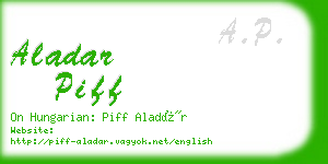 aladar piff business card